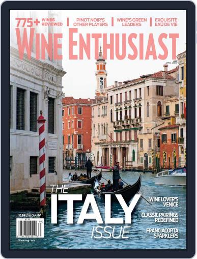 Wine Enthusiast April 1st, 2018 Digital Back Issue Cover