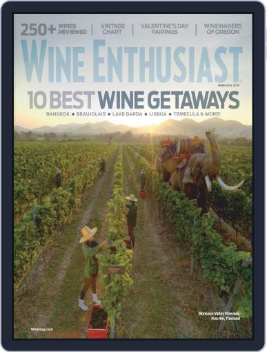 Wine Enthusiast February 1st, 2019 Digital Back Issue Cover