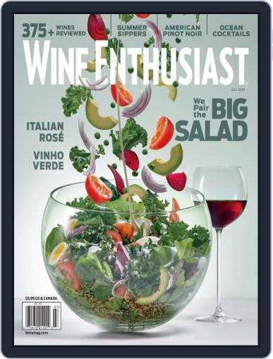 Wine Enthusiast July 1st, 2019 Digital Back Issue Cover