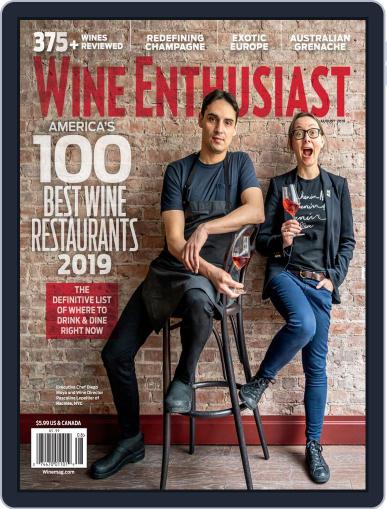 Wine Enthusiast August 1st, 2019 Digital Back Issue Cover