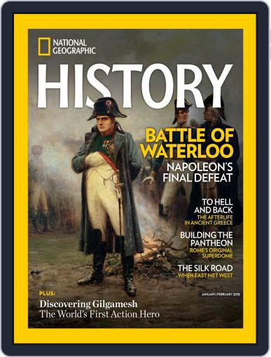 National Geographic History January 1st, 2018 Digital Back Issue Cover
