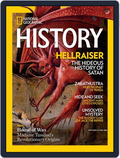 National Geographic History September 1st, 2018 Digital Back Issue Cover