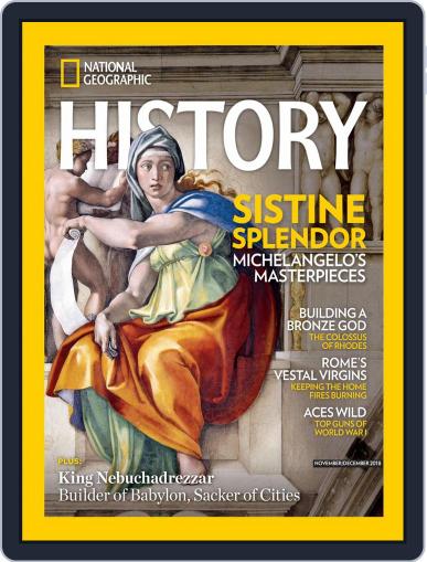 National Geographic History November 1st, 2018 Digital Back Issue Cover