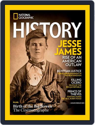 National Geographic History January 1st, 2019 Digital Back Issue Cover