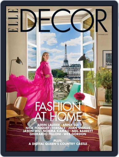 ELLE DECOR September 1st, 2019 Digital Back Issue Cover