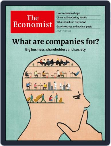 The Economist August 24th, 2019 Digital Back Issue Cover