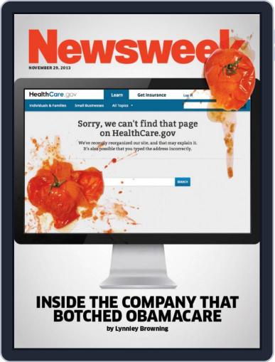 Newsweek November 29th, 2013 Digital Back Issue Cover