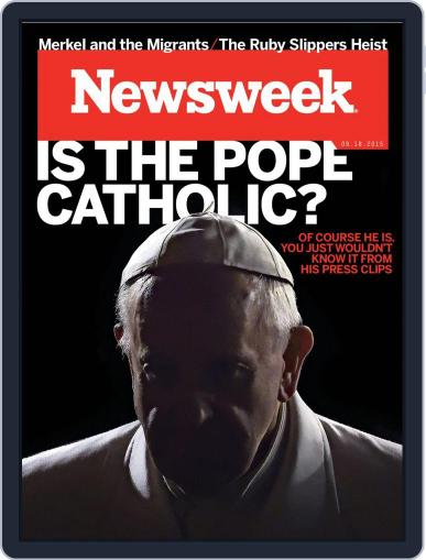 Newsweek September 18th, 2015 Digital Back Issue Cover