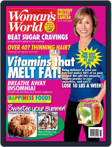 Woman's World June 27th, 2016 Digital Back Issue Cover