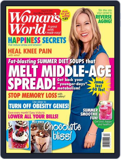 Woman's World August 22nd, 2016 Digital Back Issue Cover