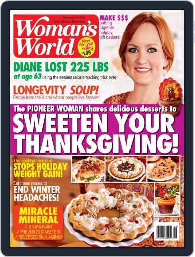 Woman's World November 14th, 2016 Digital Back Issue Cover