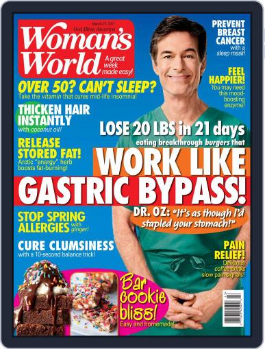Woman's World March 27th, 2017 Digital Back Issue Cover