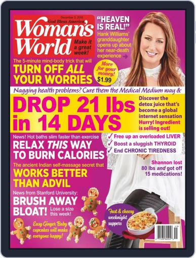 Woman's World December 3rd, 2018 Digital Back Issue Cover