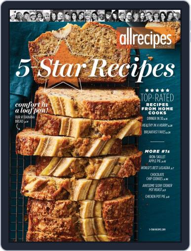 Allrecipes 5-Star Recipes February 24th, 2020 Digital Back Issue Cover