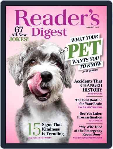 Reader's Digest February 1st, 2020 Digital Back Issue Cover