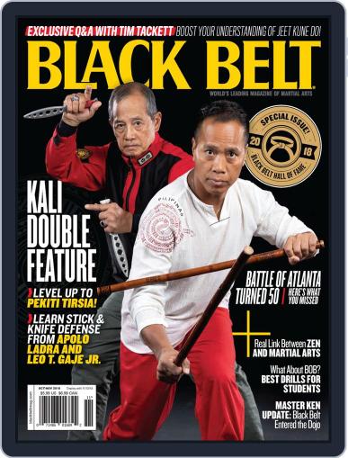 Black Belt October 1st, 2018 Digital Back Issue Cover