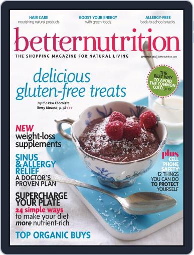 Better Nutrition August 24th, 2012 Digital Back Issue Cover