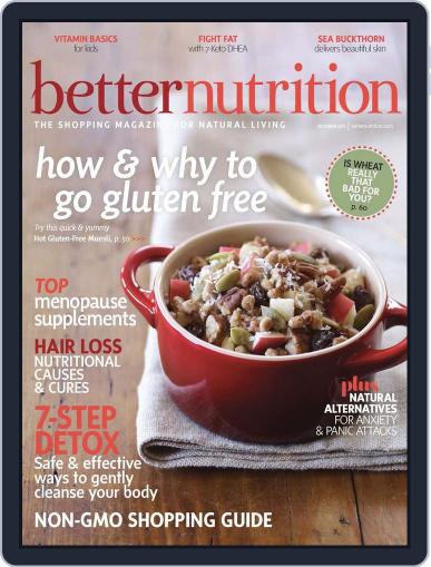 Better Nutrition September 27th, 2012 Digital Back Issue Cover