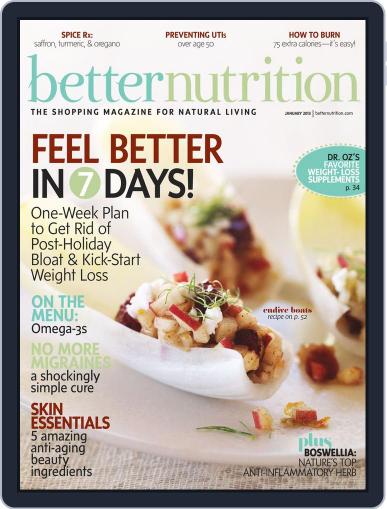 Better Nutrition December 23rd, 2012 Digital Back Issue Cover