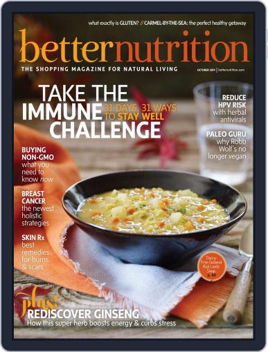 Better Nutrition September 30th, 2014 Digital Back Issue Cover