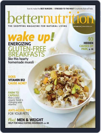 Better Nutrition September 1st, 2015 Digital Back Issue Cover