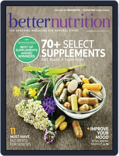 Better Nutrition November 1st, 2015 Digital Back Issue Cover