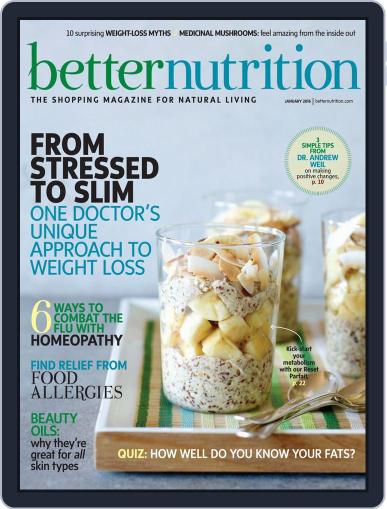 Better Nutrition January 1st, 2016 Digital Back Issue Cover