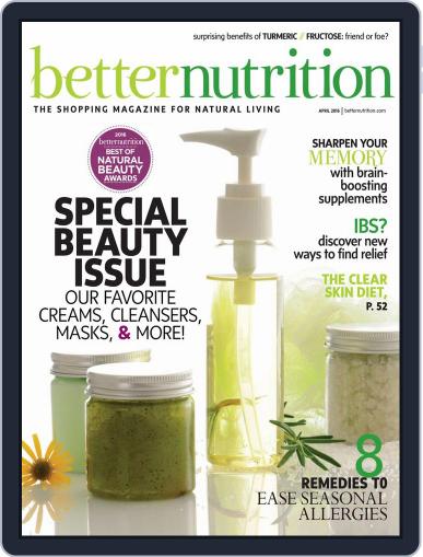Better Nutrition March 26th, 2016 Digital Back Issue Cover