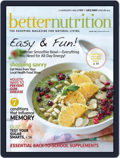 Better Nutrition July 28th, 2016 Digital Back Issue Cover
