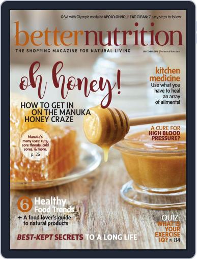 Better Nutrition September 1st, 2016 Digital Back Issue Cover