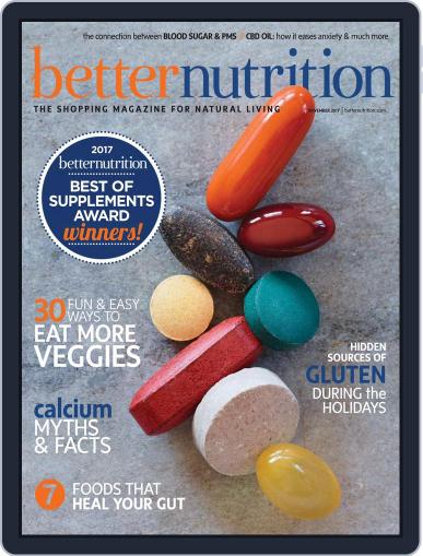 Better Nutrition November 1st, 2017 Digital Back Issue Cover