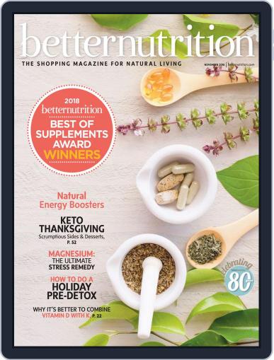 Better Nutrition November 1st, 2018 Digital Back Issue Cover