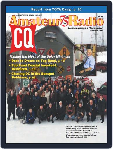 CQ Amateur Radio January 1st, 2019 Digital Back Issue Cover