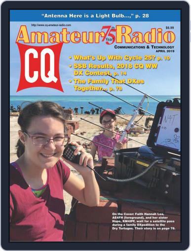CQ Amateur Radio April 1st, 2019 Digital Back Issue Cover