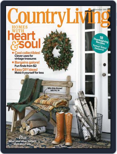 Country Living October 18th, 2011 Digital Back Issue Cover