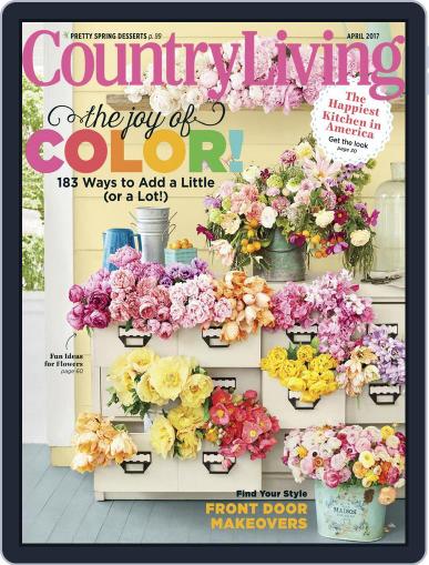 Country Living April 1st, 2017 Digital Back Issue Cover