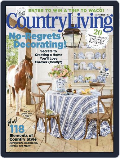 Country Living September 1st, 2017 Digital Back Issue Cover