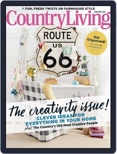 Country Living January 1st, 2018 Digital Back Issue Cover
