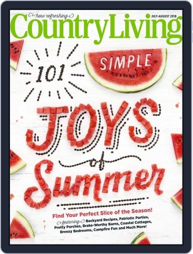 Country Living July 1st, 2018 Digital Back Issue Cover