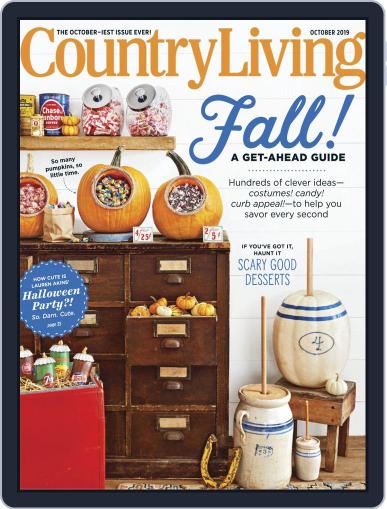Country Living October 1st, 2019 Digital Back Issue Cover