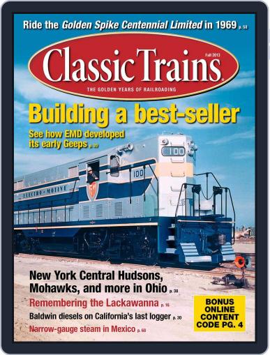 Classic Trains July 20th, 2013 Digital Back Issue Cover
