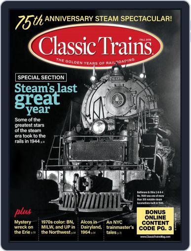 Classic Trains September 1st, 2019 Digital Back Issue Cover