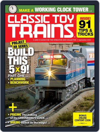 Classic Toy Trains September 1st, 2018 Digital Back Issue Cover