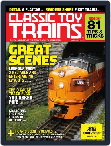 Classic Toy Trains November 1st, 2019 Digital Back Issue Cover
