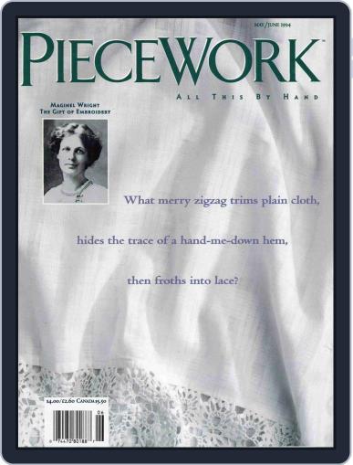 PieceWork May 1st, 1994 Digital Back Issue Cover