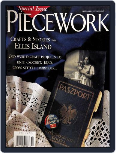 PieceWork September 1st, 1996 Digital Back Issue Cover