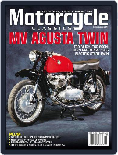 Motorcycle Classics September 1st, 2017 Digital Back Issue Cover