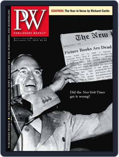 Publishers Weekly December 13th, 2010 Digital Back Issue Cover