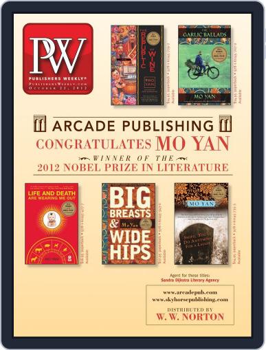 Publishers Weekly October 22nd, 2012 Digital Back Issue Cover