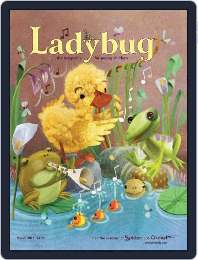 Ladybug Stories, Poems, And Songs Magazine For Young Kids And Children (Digital) March 1st, 2016 Issue Cover